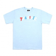 KNOCK-OFF S/S TEE-LIGHT BLUE